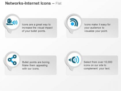 Network communication wifi data transfer ppt icons graphics