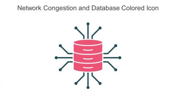 Network Congestion And Database Colored Icon In Powerpoint Pptx Png And Editable Eps Format