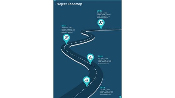 Network Design Project Roadmap One Pager Sample Example Document