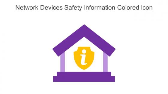 Network Devices Safety Information Colored Icon In Powerpoint Pptx Png And Editable Eps Format
