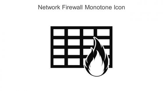 Network Firewall Monotone Icon In Powerpoint Pptx Png And Editable Eps Format