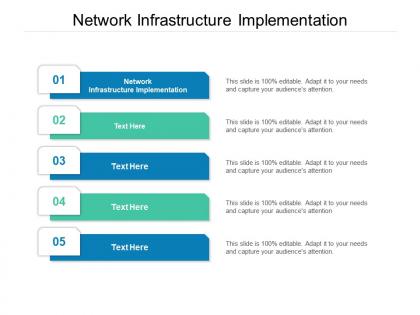 Network infrastructure implementation ppt powerpoint presentation pictures graphics download cpb