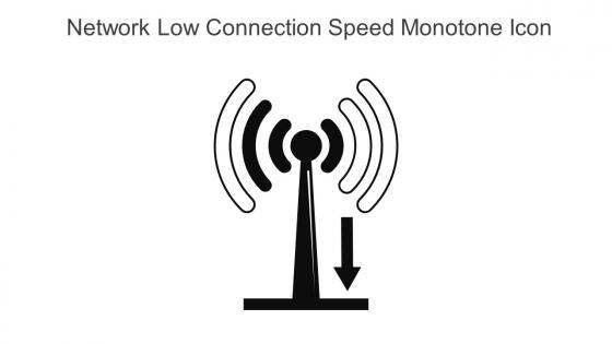 Network Low Connection Speed Monotone Icon In Powerpoint Pptx Png And Editable Eps Format