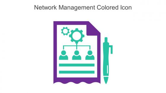 Network Management Colored Icon In Powerpoint Pptx Png And Editable Eps Format