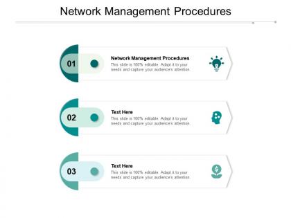 Network management procedures ppt powerpoint presentation gallery objects cpb