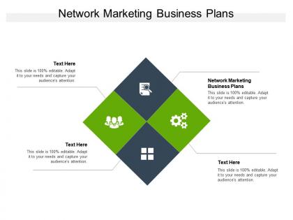 Network marketing business plans ppt powerpoint presentation file graphics pictures cpb
