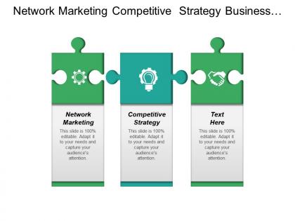 Network marketing competitive strategy business communication promotional marketing cpb