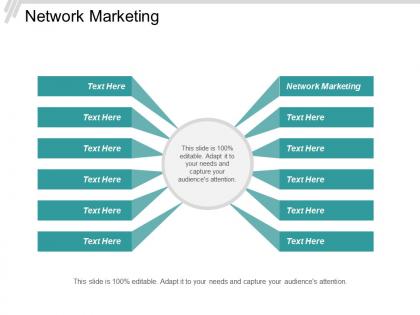 Network marketing ppt powerpoint presentation infographic template demonstration cpb