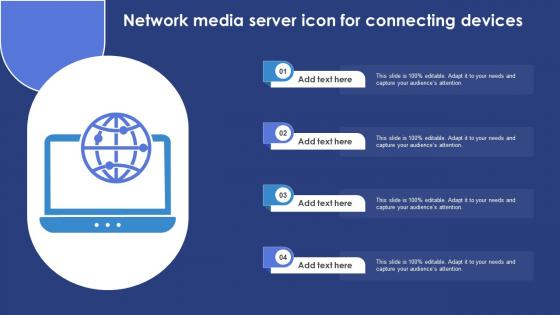 Network Media Server Icon For Connecting Devices