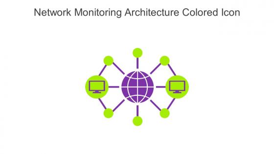 Network Monitoring Architecture Colored Icon In Powerpoint Pptx Png And Editable Eps Format