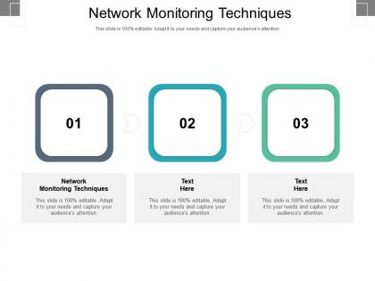 Network monitoring techniques ppt powerpoint presentation ideas slide download cpb