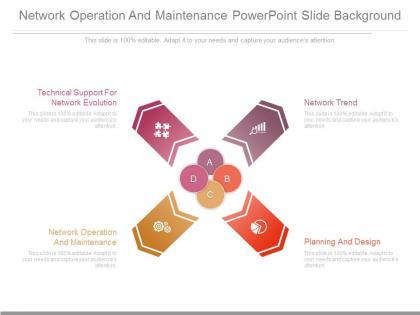 Network operation and maintenance powerpoint slide background