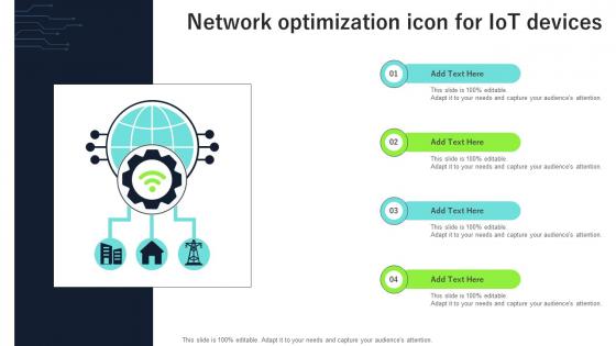 Network Optimization Icon For Iot Devices