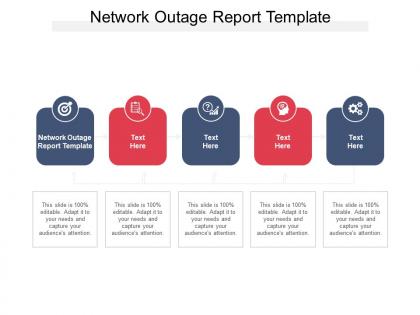 Network outage report template ppt powerpoint presentation outline graphics download cpb