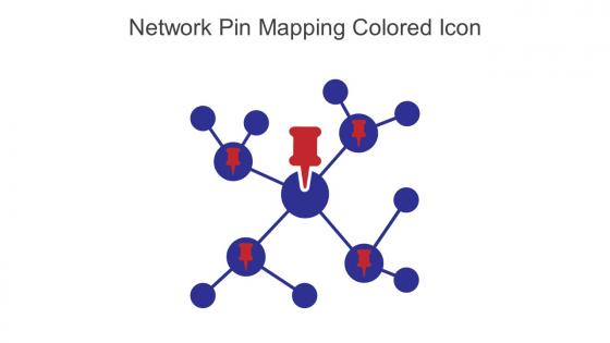 Network Pin Mapping Colored Icon In Powerpoint Pptx Png And Editable Eps Format