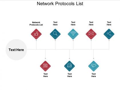 Network protocols list ppt powerpoint presentation layouts topics cpb