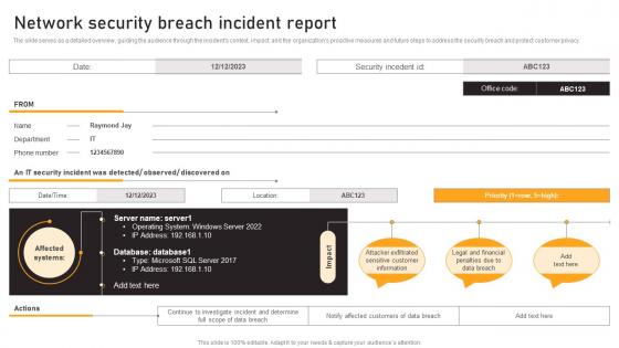Network Security Breach Incident Report