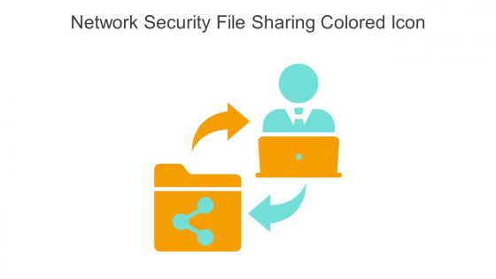 Network Security File Sharing Colored Icon In Powerpoint Pptx Png And Editable Eps Format