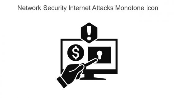 Network Security Internet Attacks Monotone Icon In Powerpoint Pptx Png And Editable Eps Format