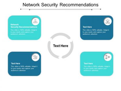 Network security recommendations ppt powerpoint presentation ideas deck cpb