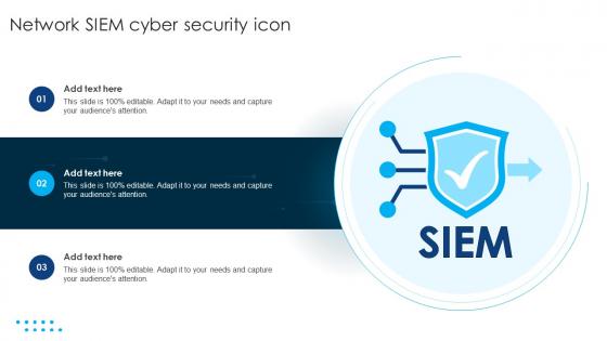 Network SIEM Cyber Security Icon