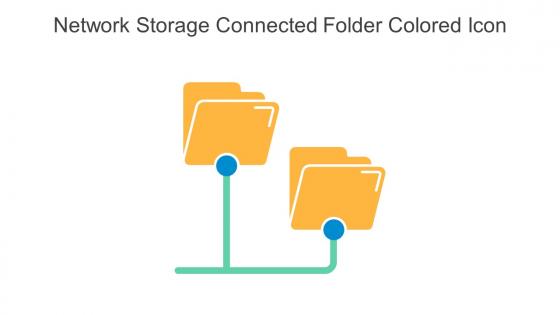 Network Storage Connected Folder Colored Icon In Powerpoint Pptx Png And Editable Eps Format
