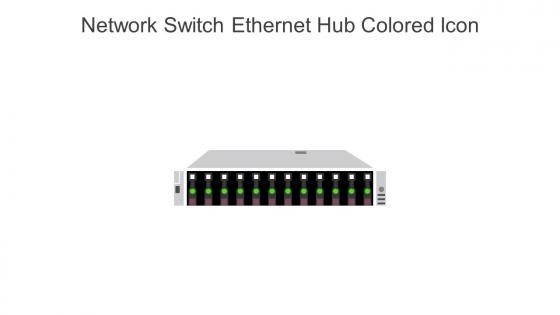Network Switch Ethernet Hub Colored Icon In Powerpoint Pptx Png And Editable Eps Format