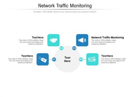 Network traffic monitoring ppt powerpoint presentation infographic template picture cpb