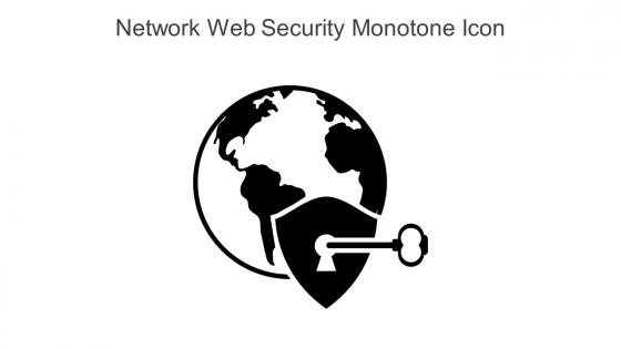 Network Web Security Monotone Icon In Powerpoint Pptx Png And Editable Eps Format
