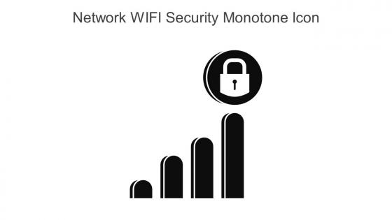 Network WIFI Security Monotone Icon In Powerpoint Pptx Png And Editable Eps Format