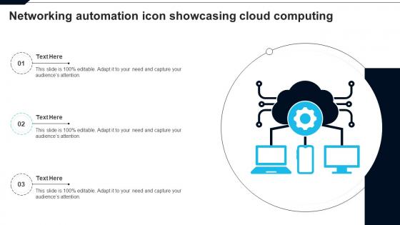 Networking Automation Icon Showcasing Cloud Computing