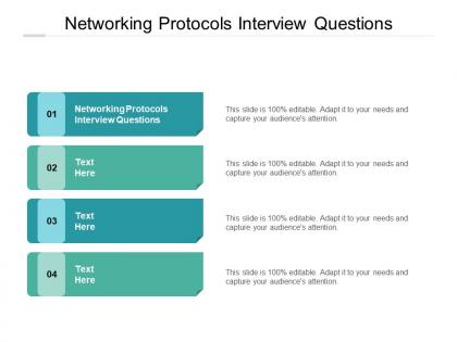 Networking protocols interview questions ppt powerpoint presentation pictures good cpb