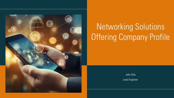 Networking Solutions Offering Company Profile PPT Mockup ACP