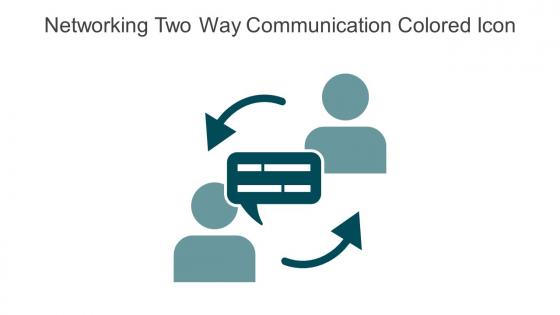 Networking Two Way Communication Colored Icon In Powerpoint Pptx Png And Editable Eps Format