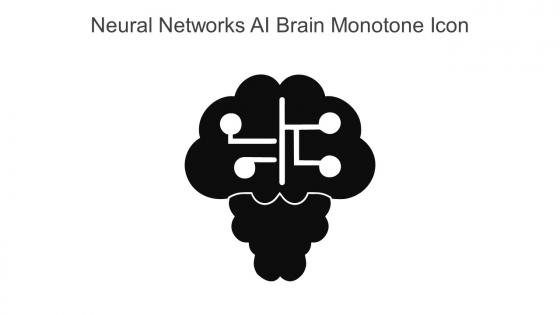 Neural Networks Ai Brain Monotone Icon In Powerpoint Pptx Png And Editable Eps Format