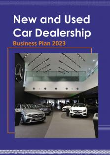 New And Used Car Dealership Business Plan Pdf Word Document