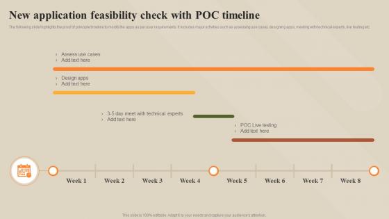 New Application Feasibility Check With POC Timeline