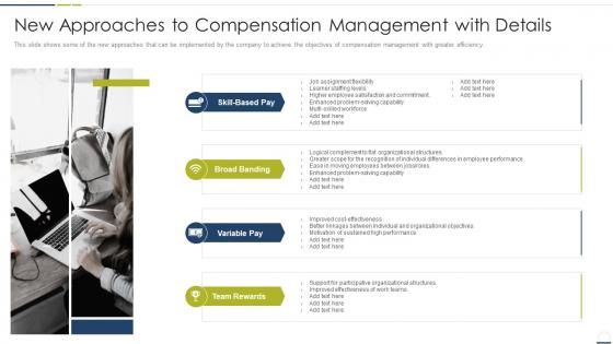 New approaches to compensation management with details