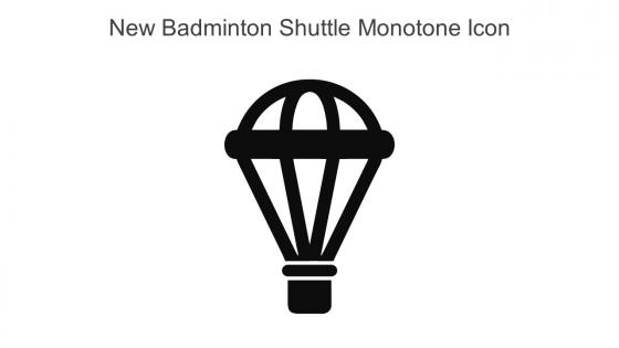 New Badminton Shuttle Monotone Icon In Powerpoint Pptx Png And Editable Eps Format