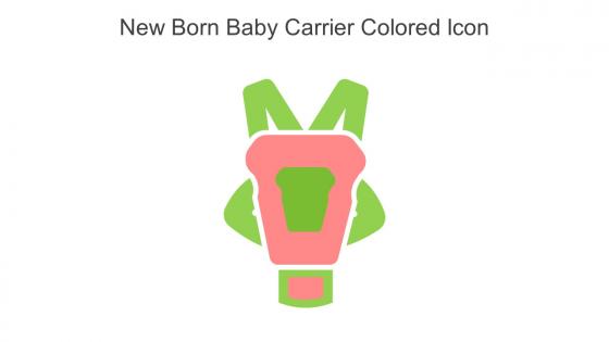New Born Baby Carrier Colored Icon In Powerpoint Pptx Png And Editable Eps Format