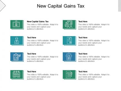 New capital gains tax ppt powerpoint presentation infographic template icons cpb