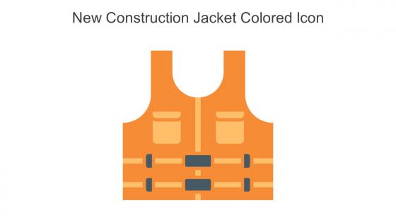 New Construction Jacket Colored Icon In Powerpoint Pptx Png And Editable Eps Format