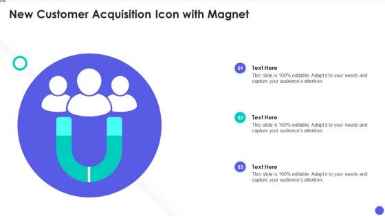 New Customer Acquisition Icon With Magnet