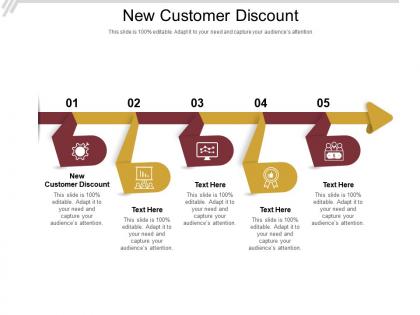 New customer discount ppt powerpoint presentation slides brochure cpb