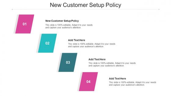 New Customer Setup Policy Ppt Powerpoint Presentation Slides Picture Cpb
