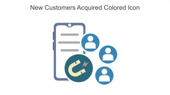New Customers Acquired Colored Icon In Powerpoint Pptx Png And Editable Eps Format