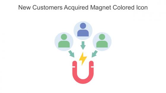 New Customers Acquired Magnet Colored Icon In Powerpoint Pptx Png And Editable Eps Format