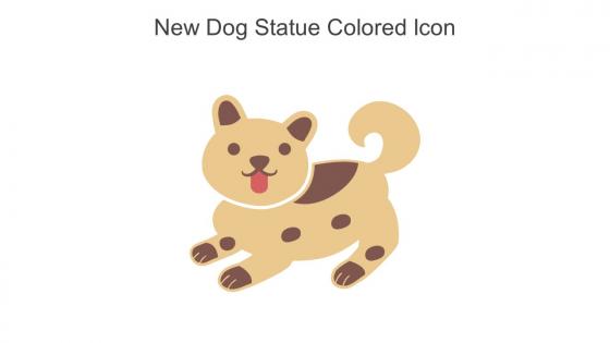 New Dog Statue Colored Icon In Powerpoint Pptx Png And Editable Eps Format