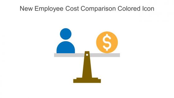 New Employee Cost Comparison Colored Icon In Powerpoint Pptx Png And Editable Eps Format
