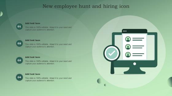 New Employee Hunt And Hiring Icon